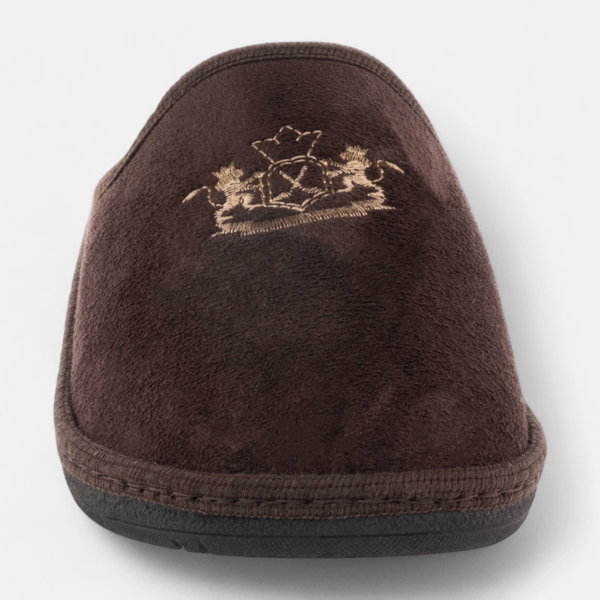 Pantoufles mules Homme marron