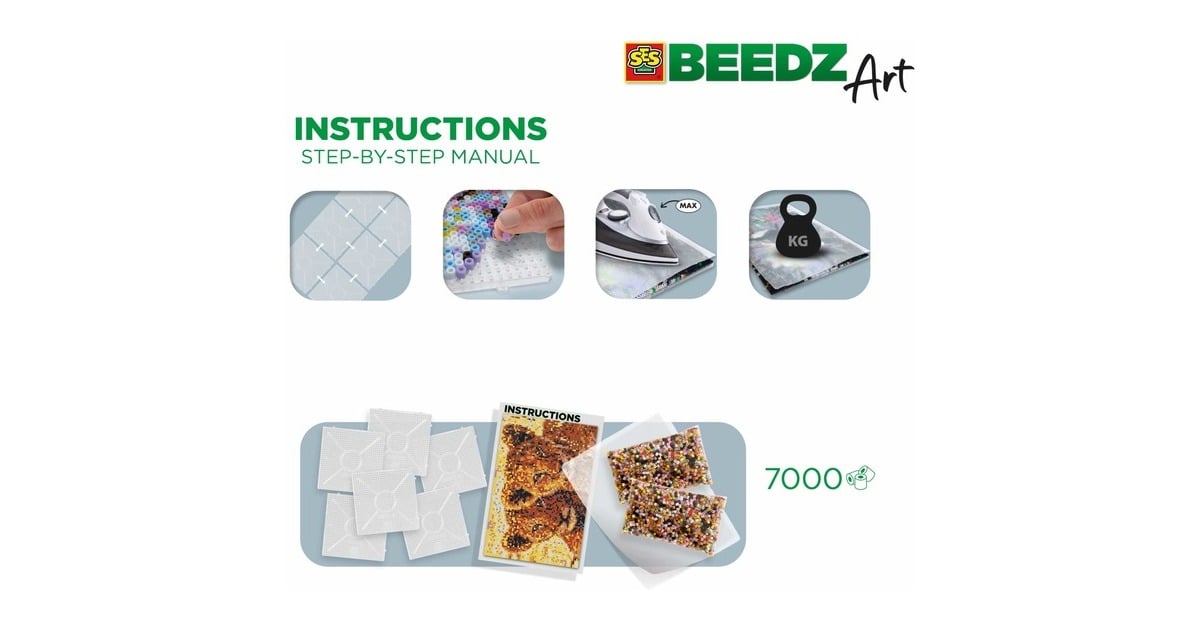 SES CreativeBEEDZ Art - Leeuwen welpen Knutselen  (06007)