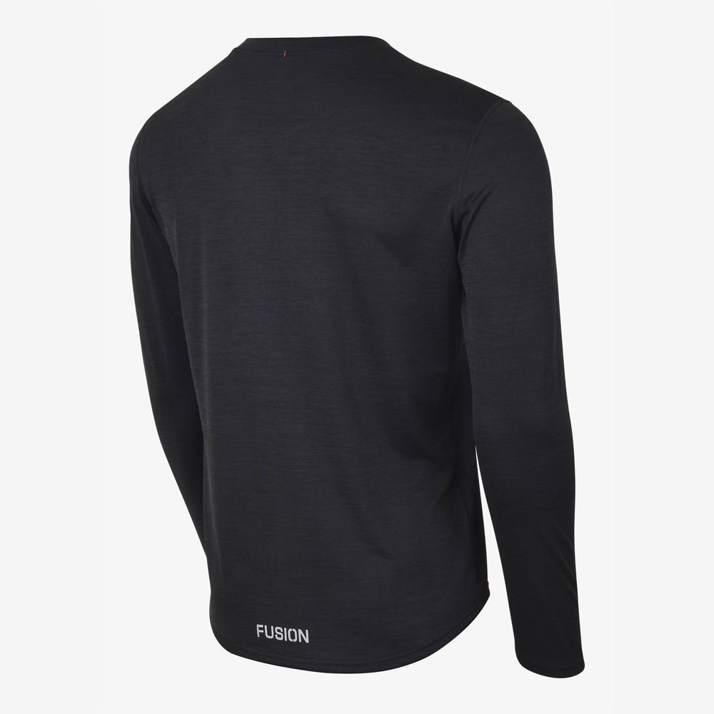 fusion c3 langaermet loebe t shirt herre 243 0282 black