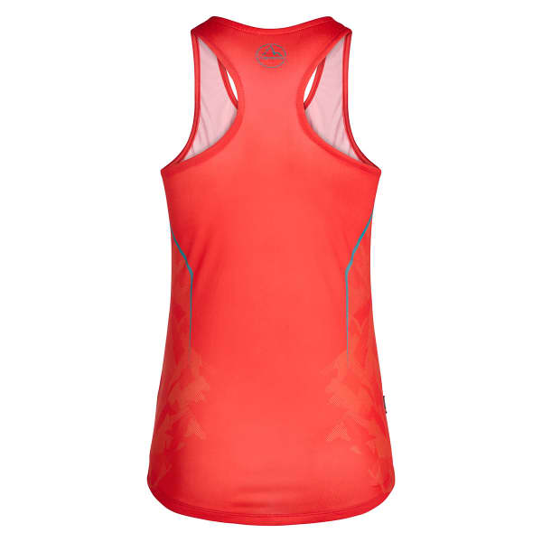 Débardeur trail LA SPORTIVA PACER TANK W CHERRY TOMATO/GREEN BANANA