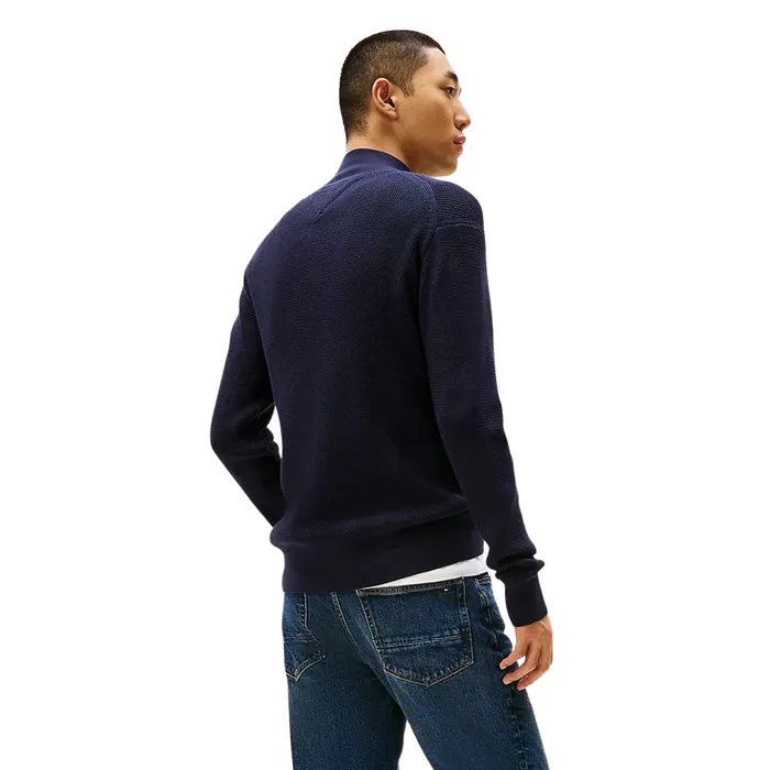 Tommy Hilfiger Textured Quarter Zip Sweater Heren