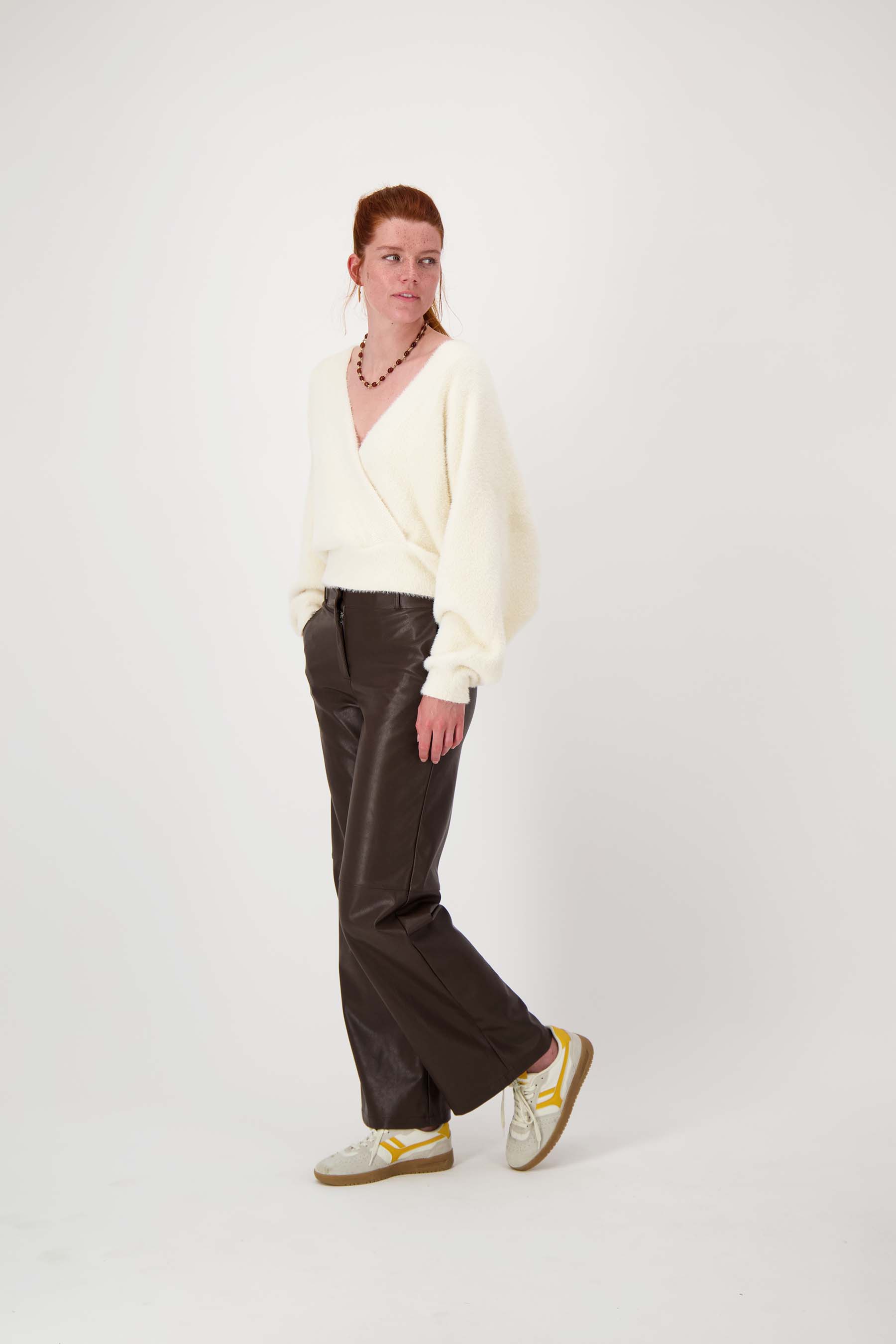 wikkel trui in fluffy garen