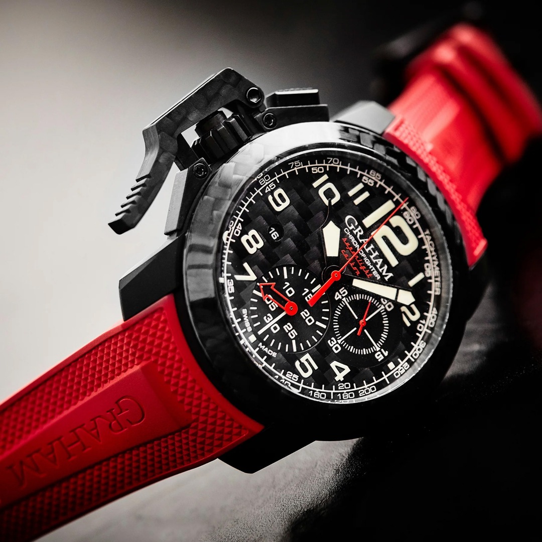 Graham Chronofighter Superlight Carbon Red
