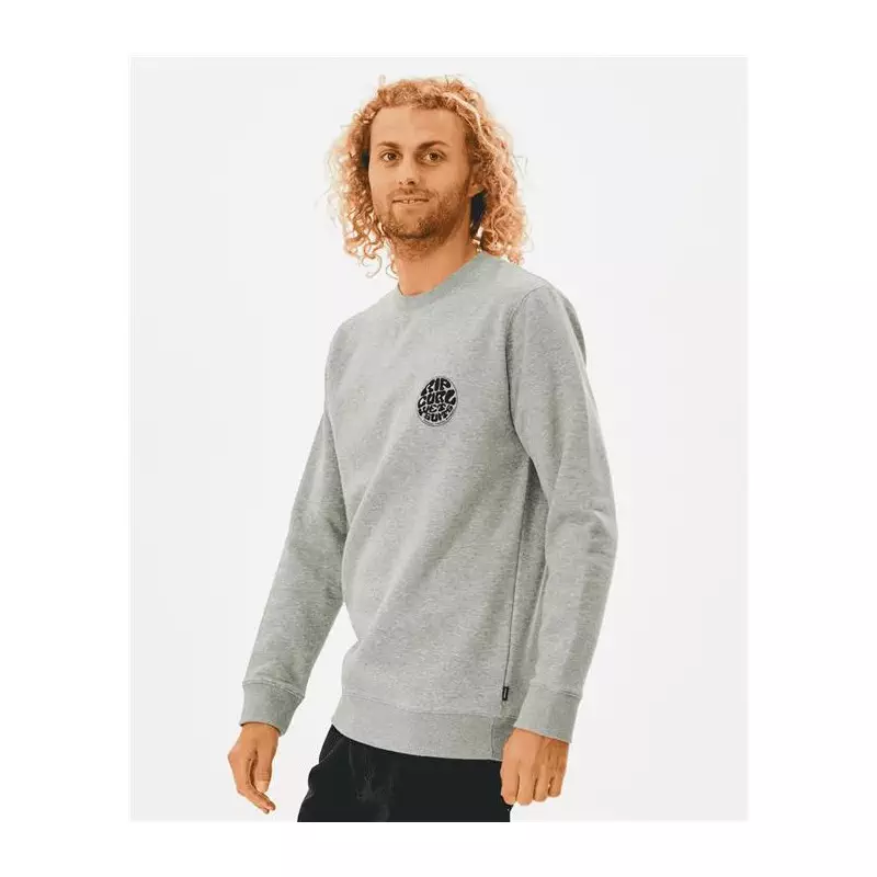 Sweat RIPCURL Wetsuit Icon Crew Grey Marle 2XL
