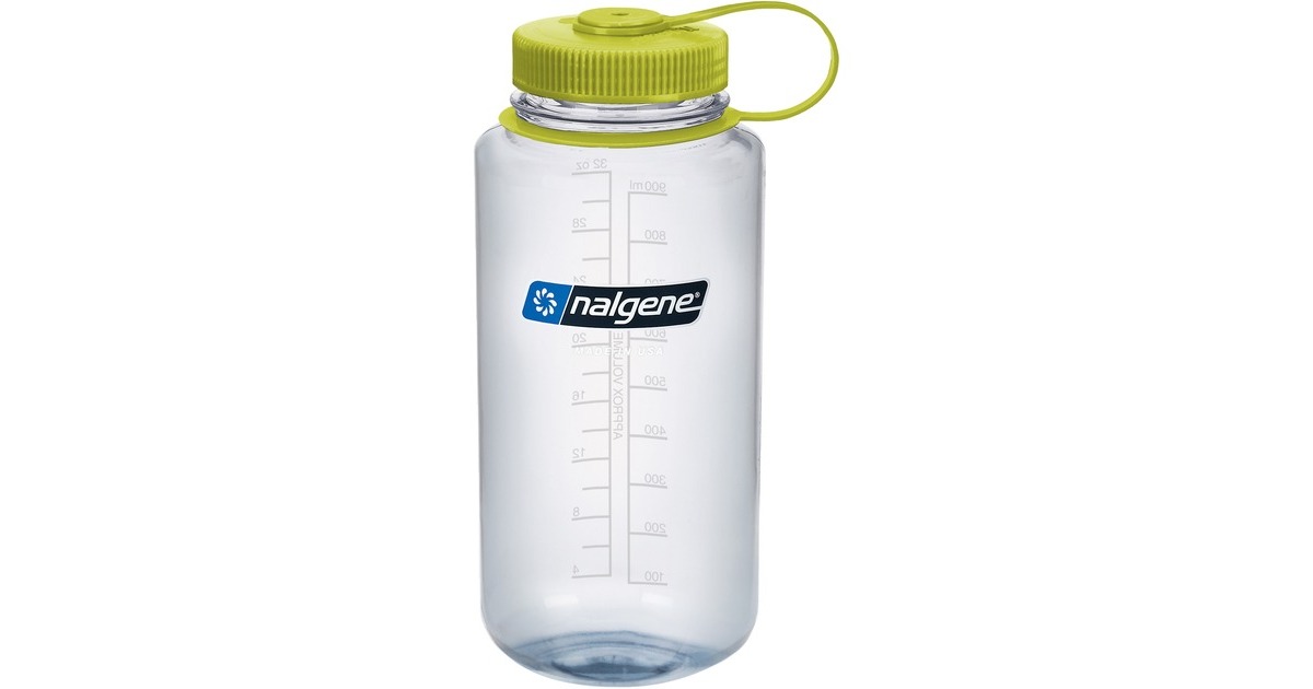 NalgeneWide Mouth Sustain Water Bottle, 1 Liter drinkfles  (Transparant)