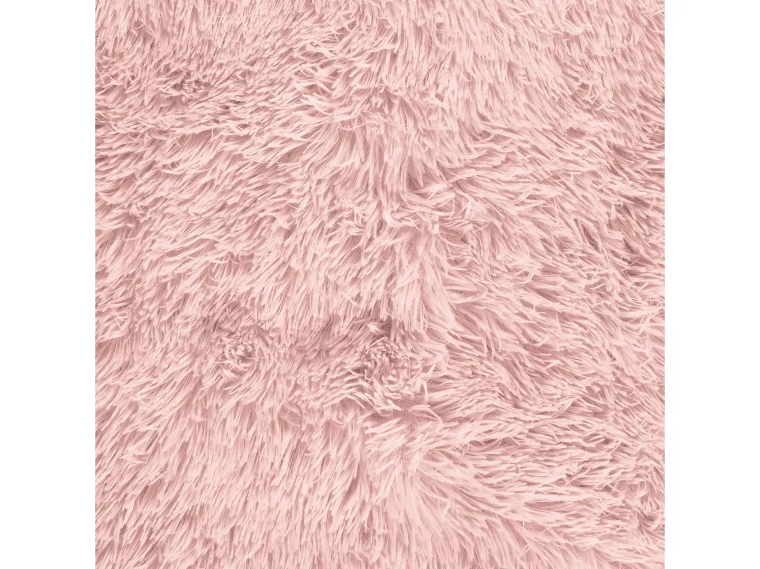 Couvre Lit Poils Longs Rose 220x240cm