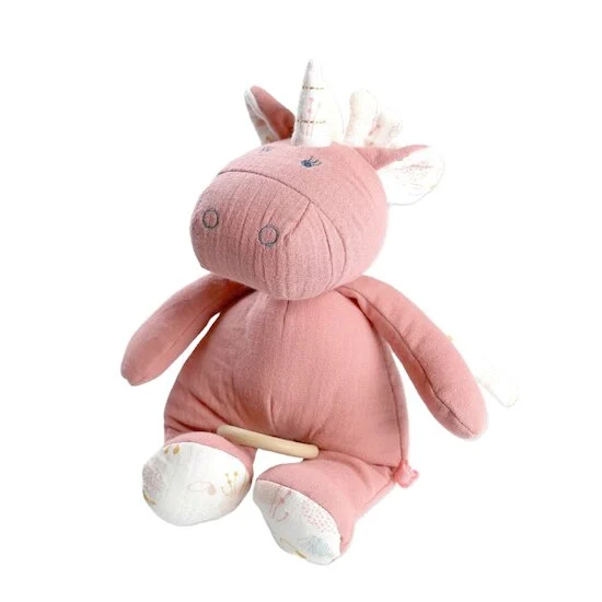 Lina & Joy Peluche musicale Mousseline    Rose        de               Noukies