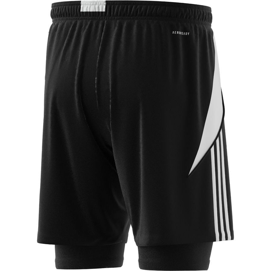 adidas Short d'Entraînement Tiro 24 2 EN 1 - Noir/Blanc