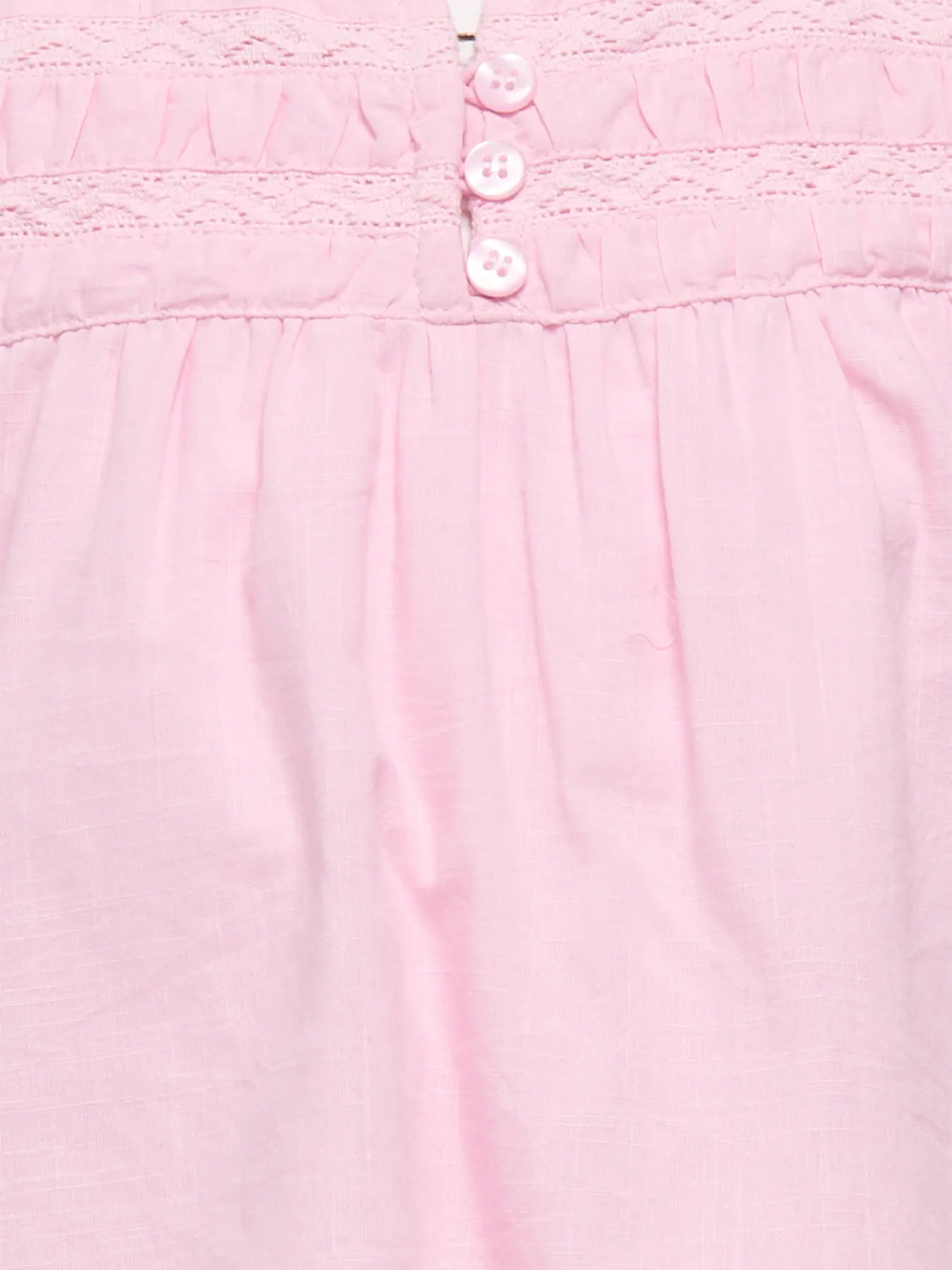 Esther Long Sleeve Ladder Tape Top Woven