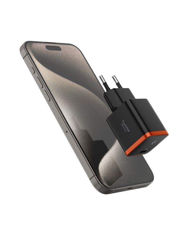 (30W) USB C Essential Ladegerät Netzteil Power Delivery (ACH08448) - Schwarz