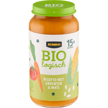 Jumbo Biologisch Babyvoeding Risotto met Groenten & Maïs 15+ Maanden 250 g