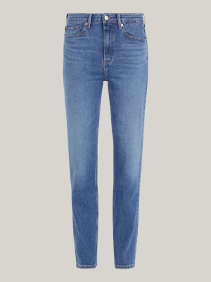 Calça jeans reta ajustada de cintura média Classics Melany
