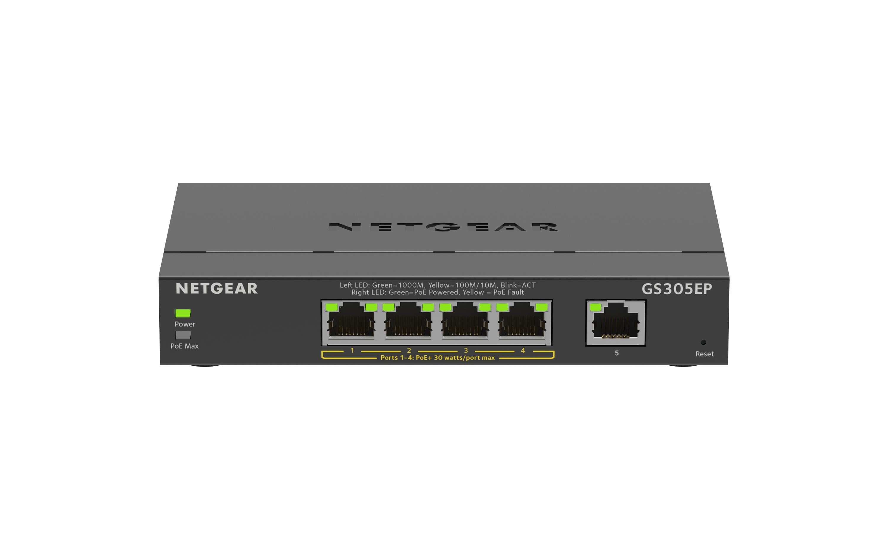 PoE+ Switch GS305EP-100PES 5 Port5-Port Gigabit Ethernet PoE+ Smart Managed Plus Switch (GS305EP)