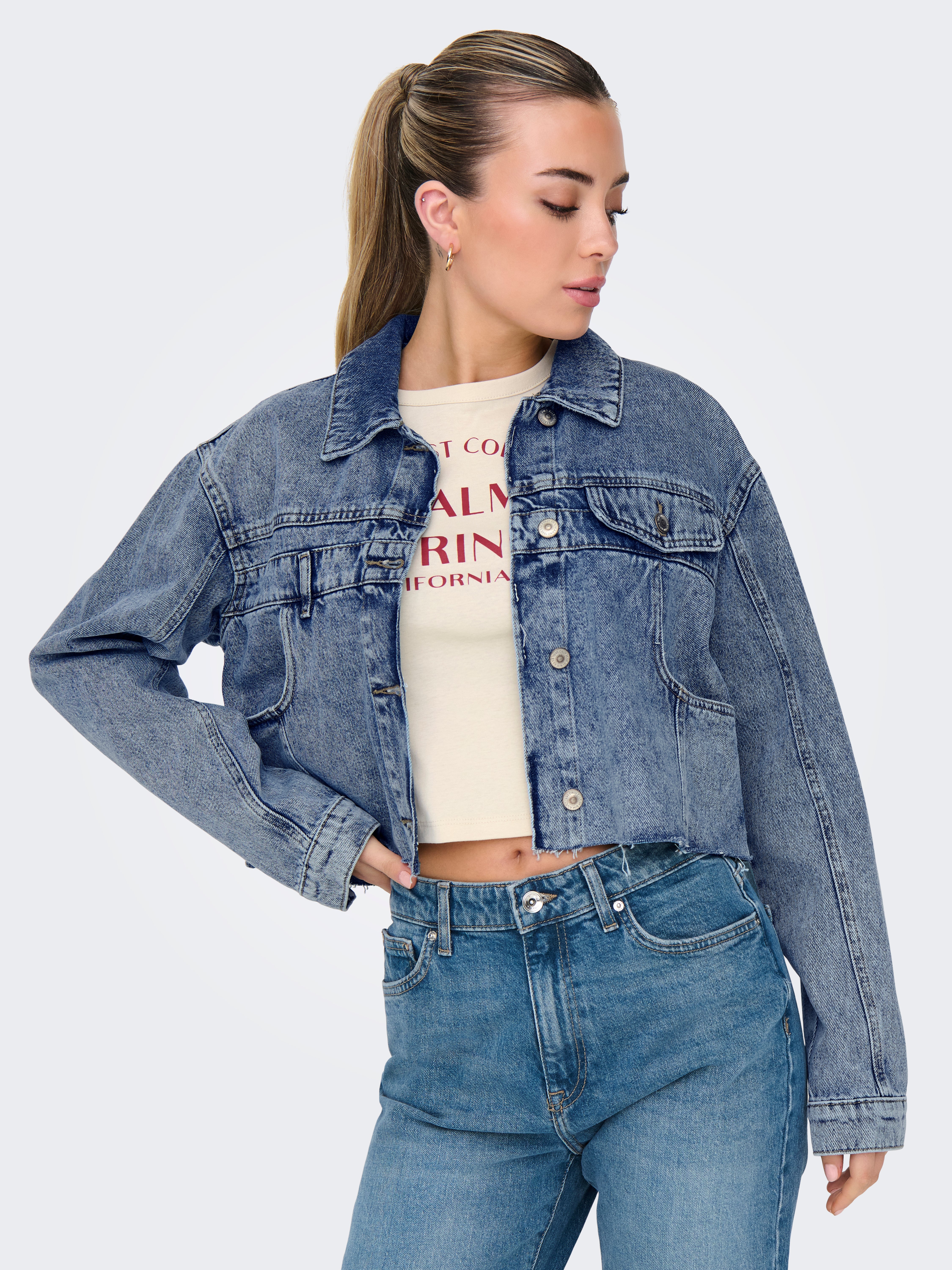 ONLFILIS Jeansjacke Medium Blue Denim