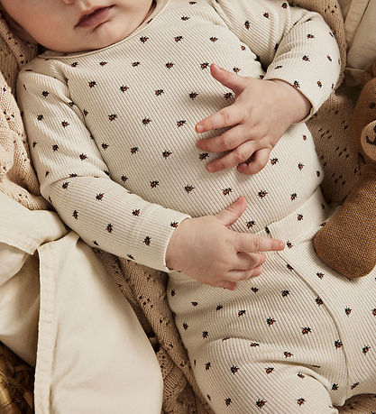 Lil' Atelier Leggings - Marienkäfer - Slim Rib - NbnLago - Turte