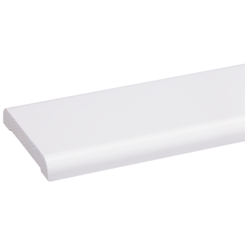 Koplat recht grenen wit gelakt 12x68mm 270cm