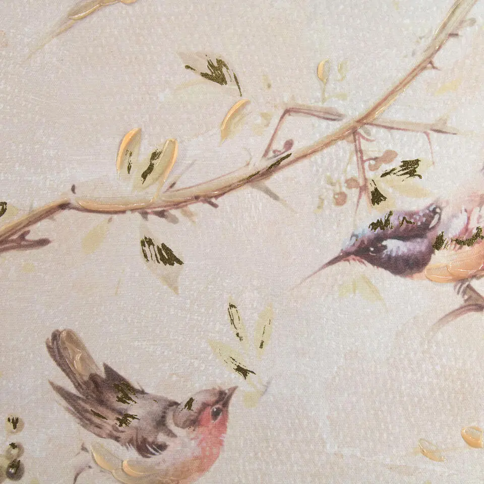 Art for the Home Canvas Geschilderde Details Sunset Birds 70x50cm