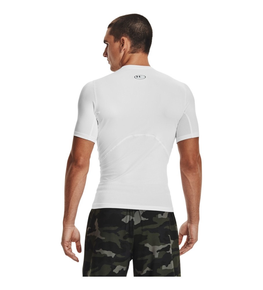 Camiseta de manga curta Under Armour HeatGear Armour, branca