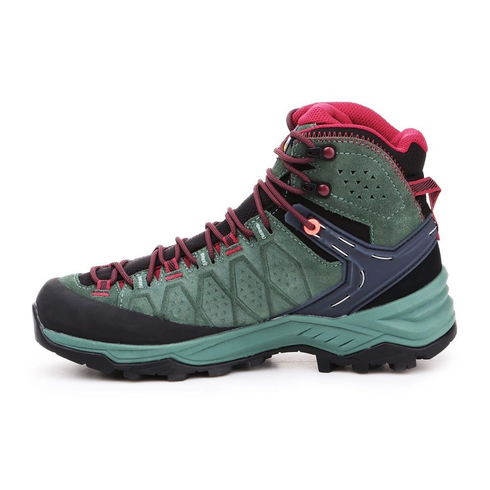 Salewa ALP TRAINER 2 MID GTX - Chaussures randonné Femme duck green/rhododendon
