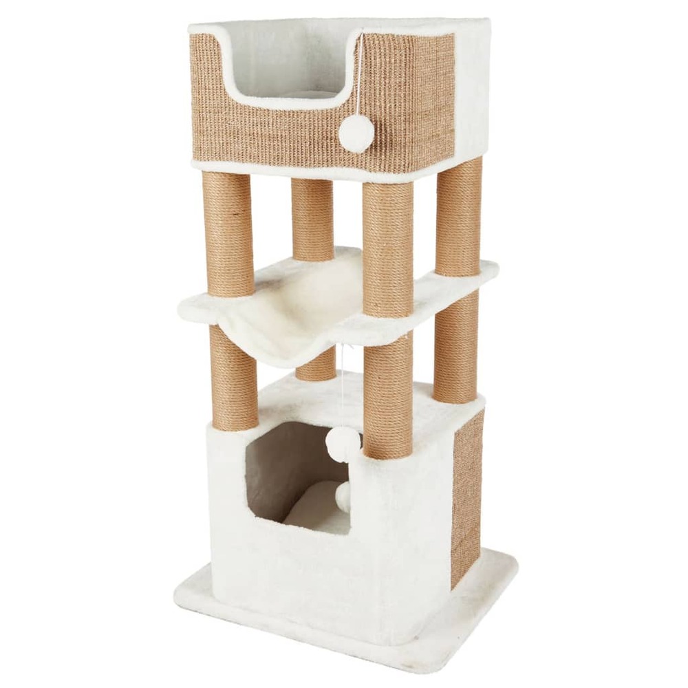 Griffoir pour chats lucano xxl blanc et taupe