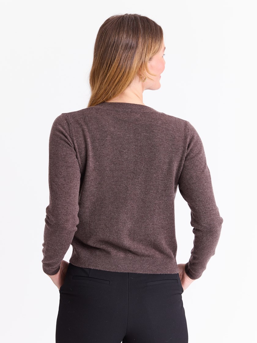 Vita merinocardigan Chocolate Brown