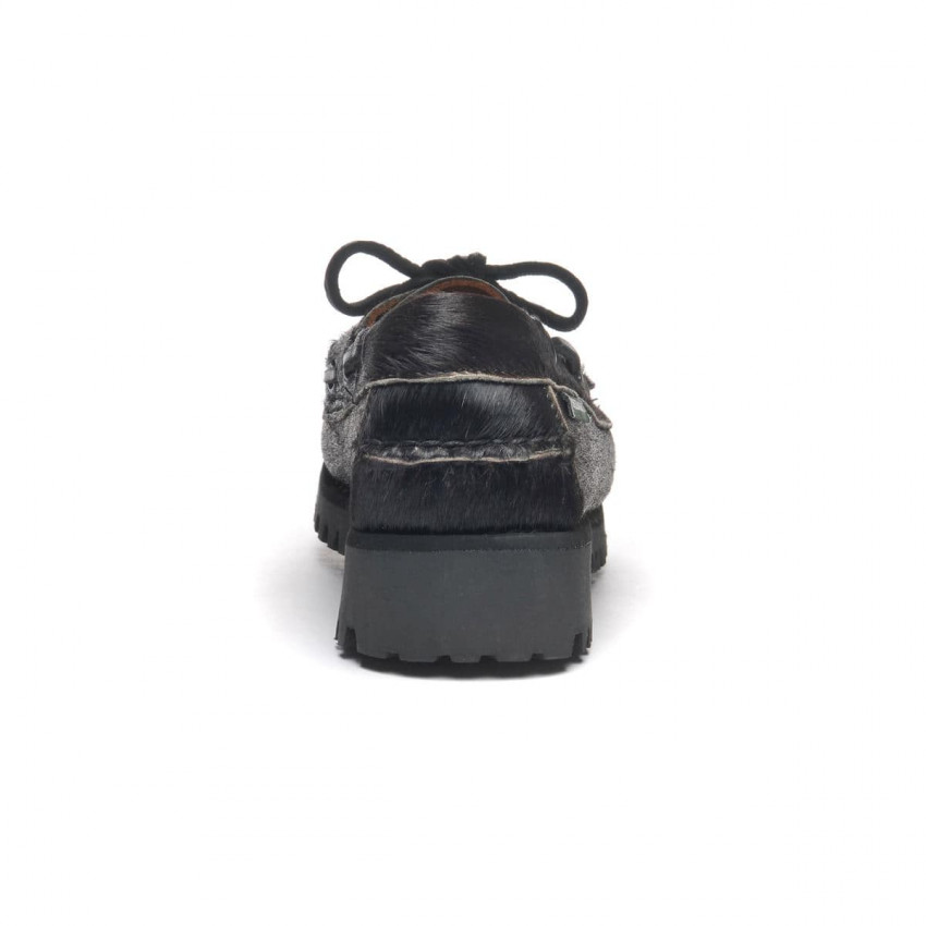 RANGER RAW TOTAL BLACK-Mocassin semelle crantée pour femme