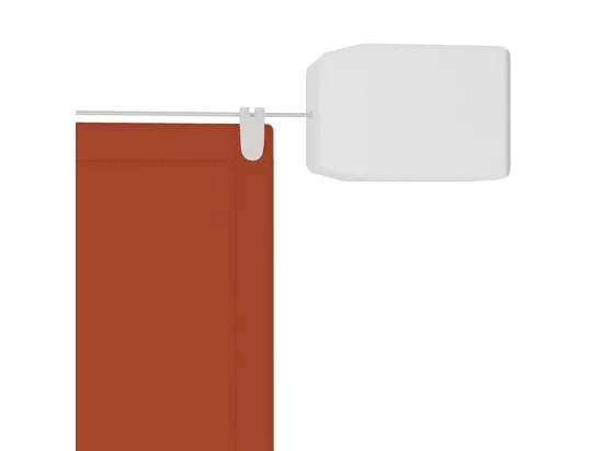 Auvent vertical Terre cuite 180x1000 cm Tissu oxford