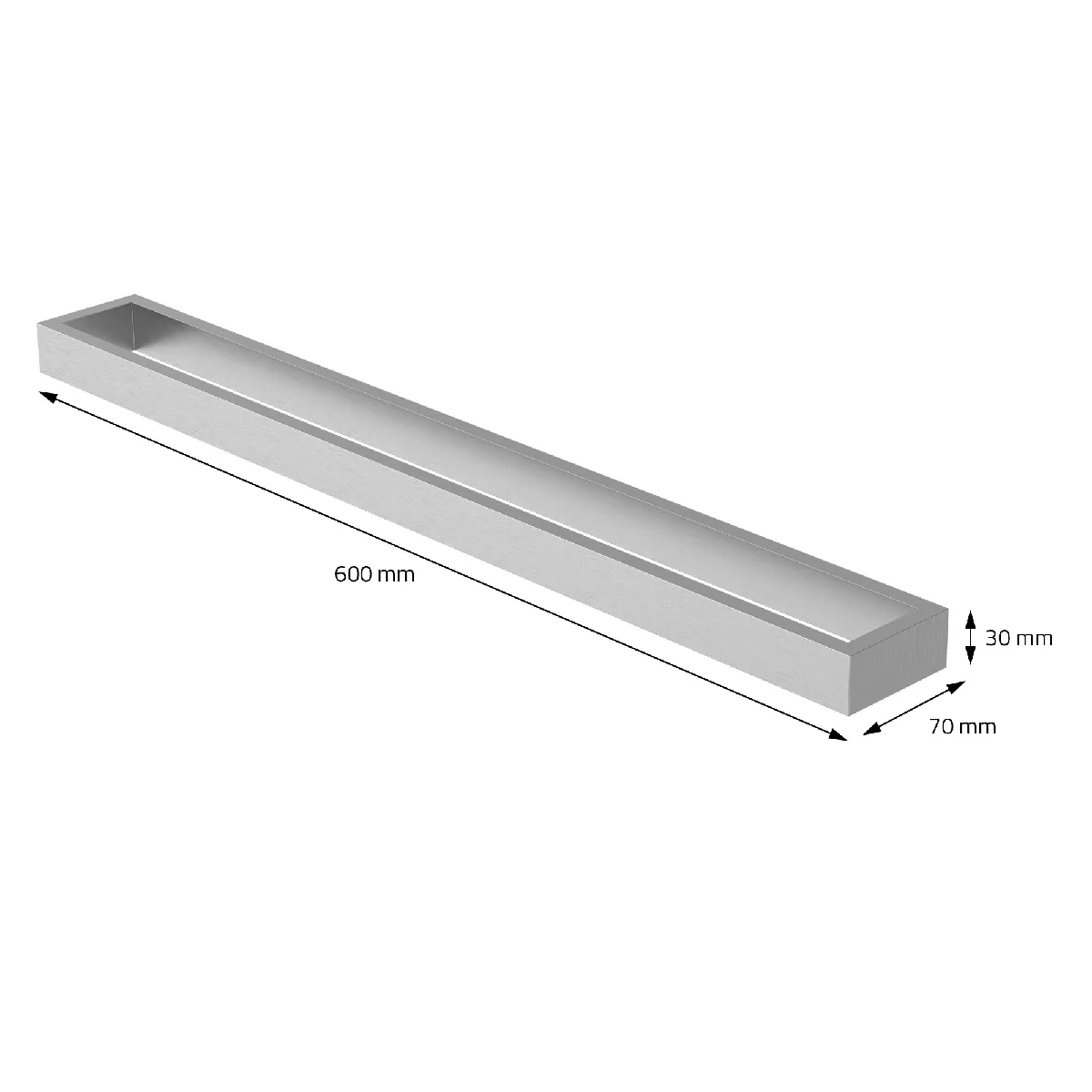 ML-Design Porte-serviettes autocollant 60 cm
