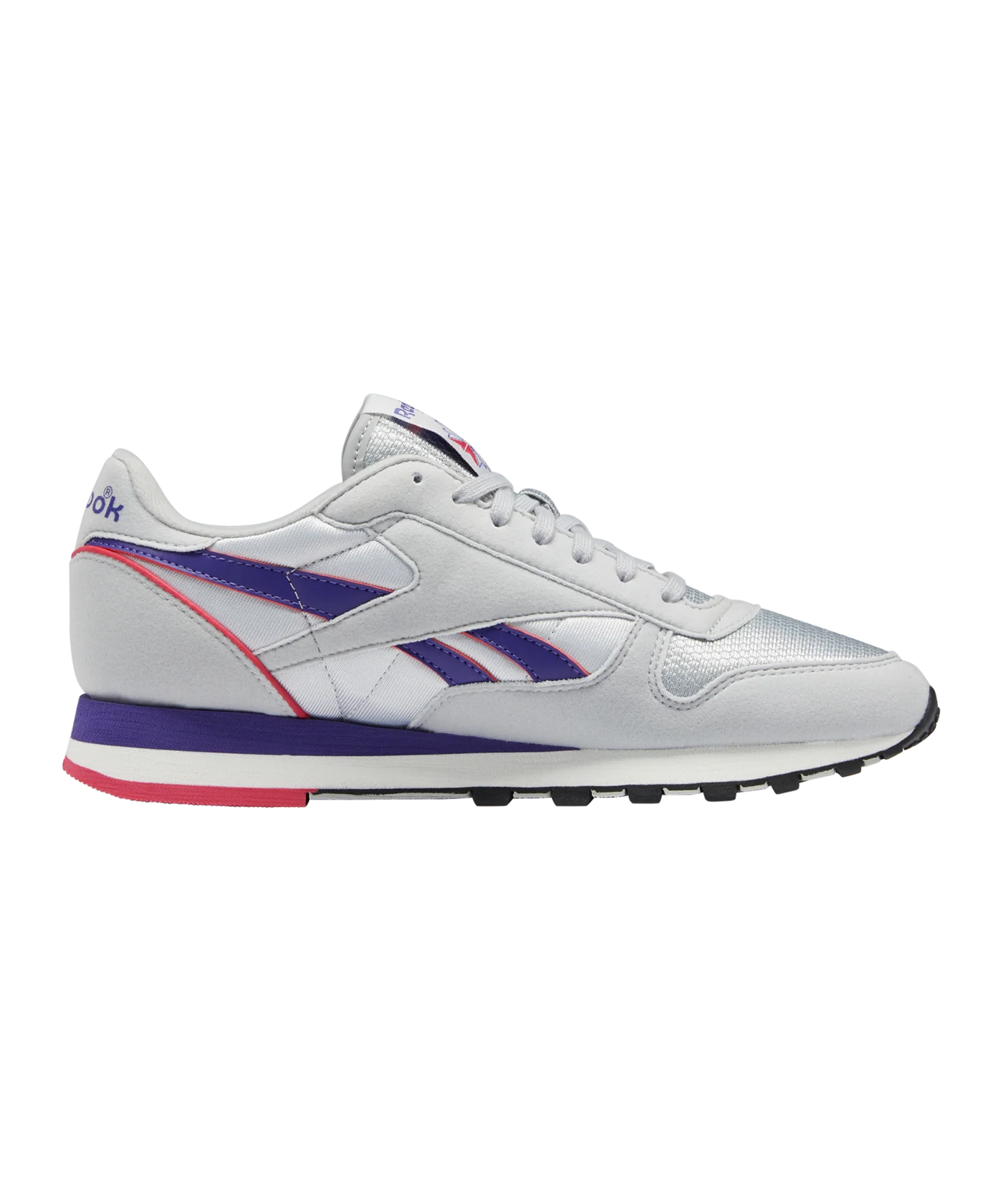 Reebok Classic Leather Grau Lila Pink