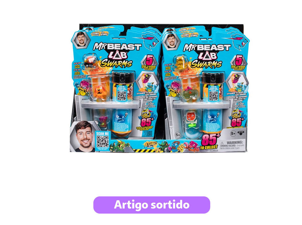 FIGURAS MRBEAST LAB SWARMS S2 MODELOS SORTIDOS
