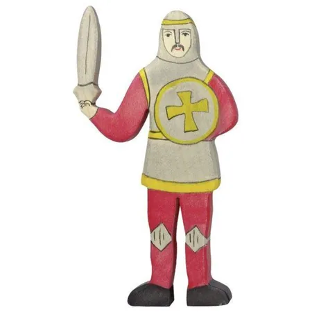 Ritter, kämpfend, rot