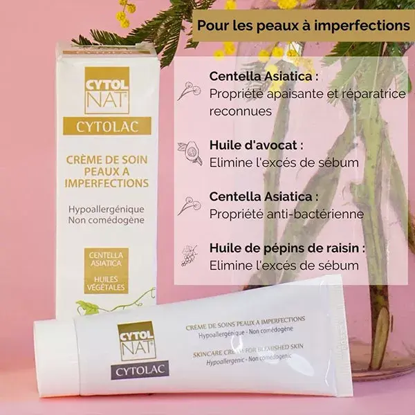 Cytolnat - Cytolac Crème de soin peaux à imperfections