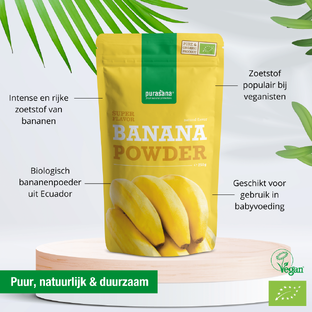 Purasana Super Flavor Banana Powder 250GR