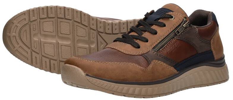 Rieker Veterschoenen Laag cognac