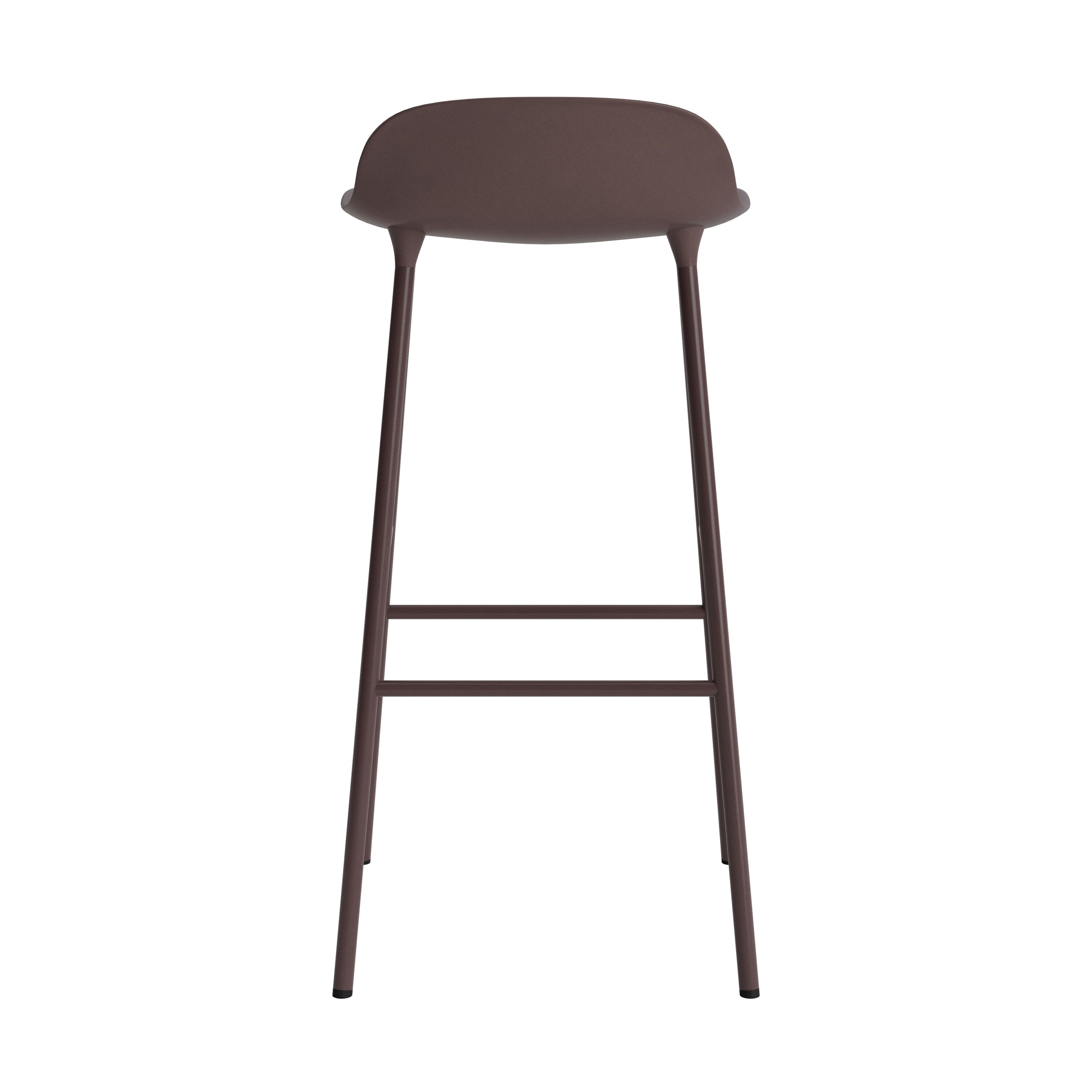 Normann Copenhagen Form Barkruk Low 75 cm - Staal - Bruin