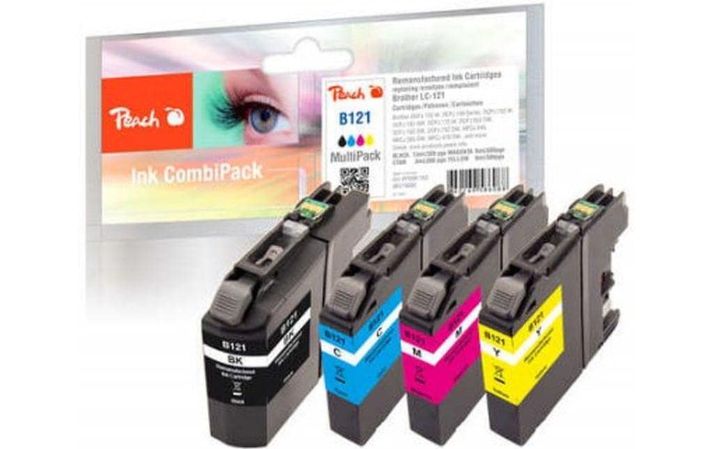 Tintenset Brother LC-121Tinte, Black, Cyan, Magenta, Yellow