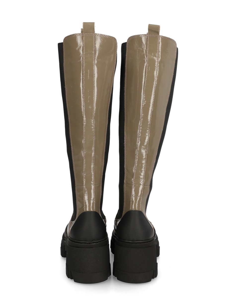 Lackleder Stiefel