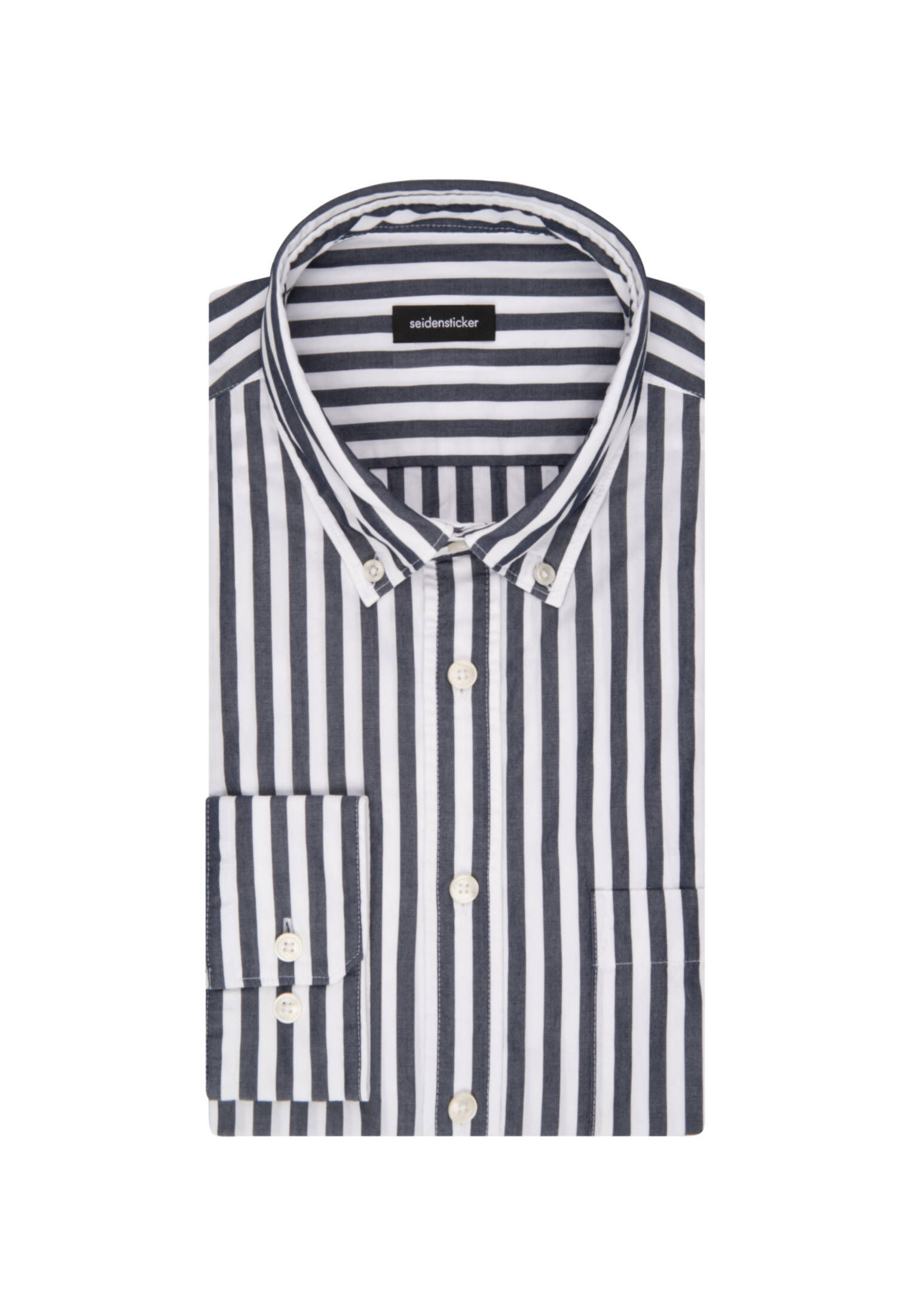 Seidensticker| Herren Casual Hemd Schwarze Rose