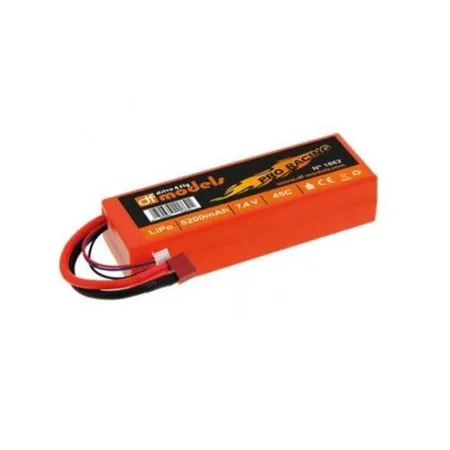 dF Models Lipo 7,4 Volt - 2S 7,4 Volt - 5200mAh - 45C - eckig