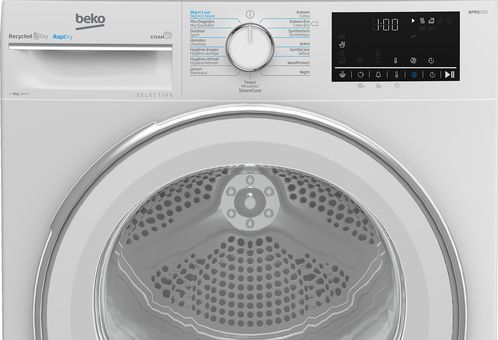 BEKO - WARMTEPOMPWASDROGER RAPIDRY - Wit - Hybride - 8 kg