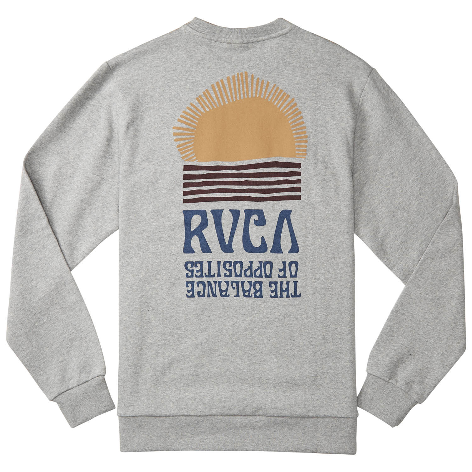 Rvca Daybreak Crew Athletic Heather L