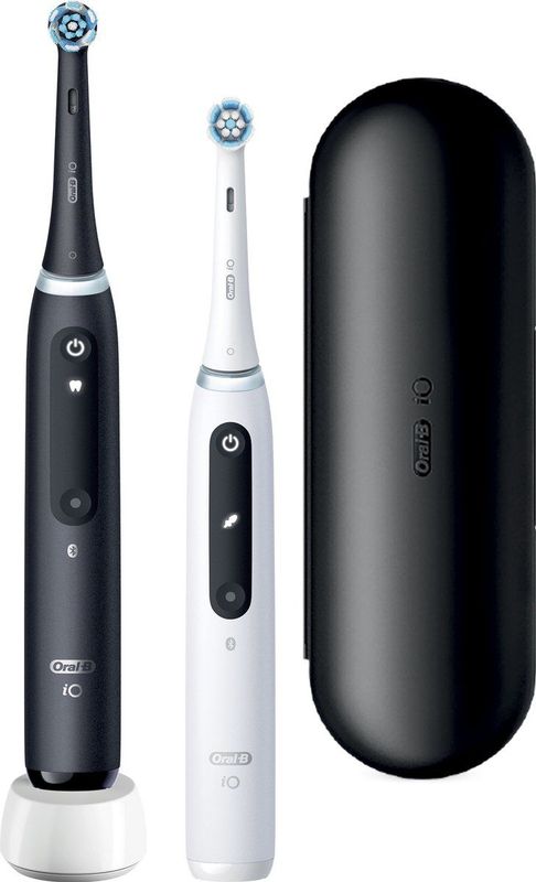 Oral-B iO 5 - Zwart & Wit - Elektrische Tandenborstel - Ontworpen Door Braun