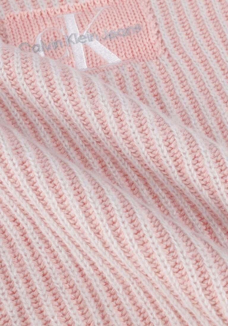 CALVIN KLEIN roze calvin klein trui duo colour monogram sweater