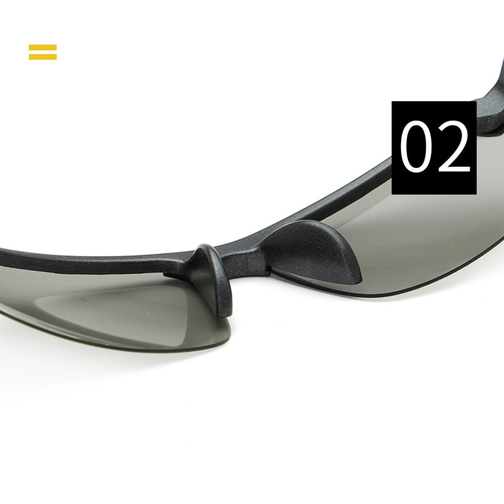 Polarisierte UV Sportbrille Fahrrad Velo Sonnenbrille - Schwarz