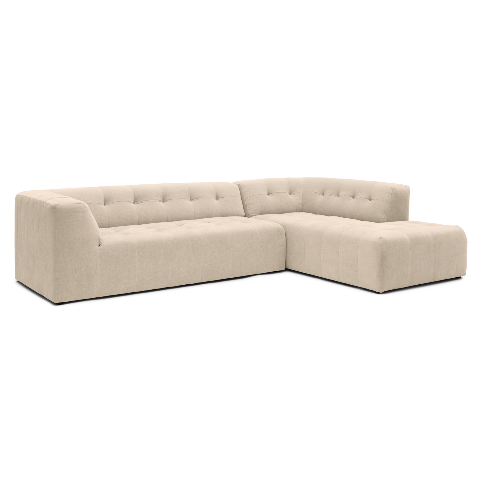 Hoekbank Dot home natural rechts