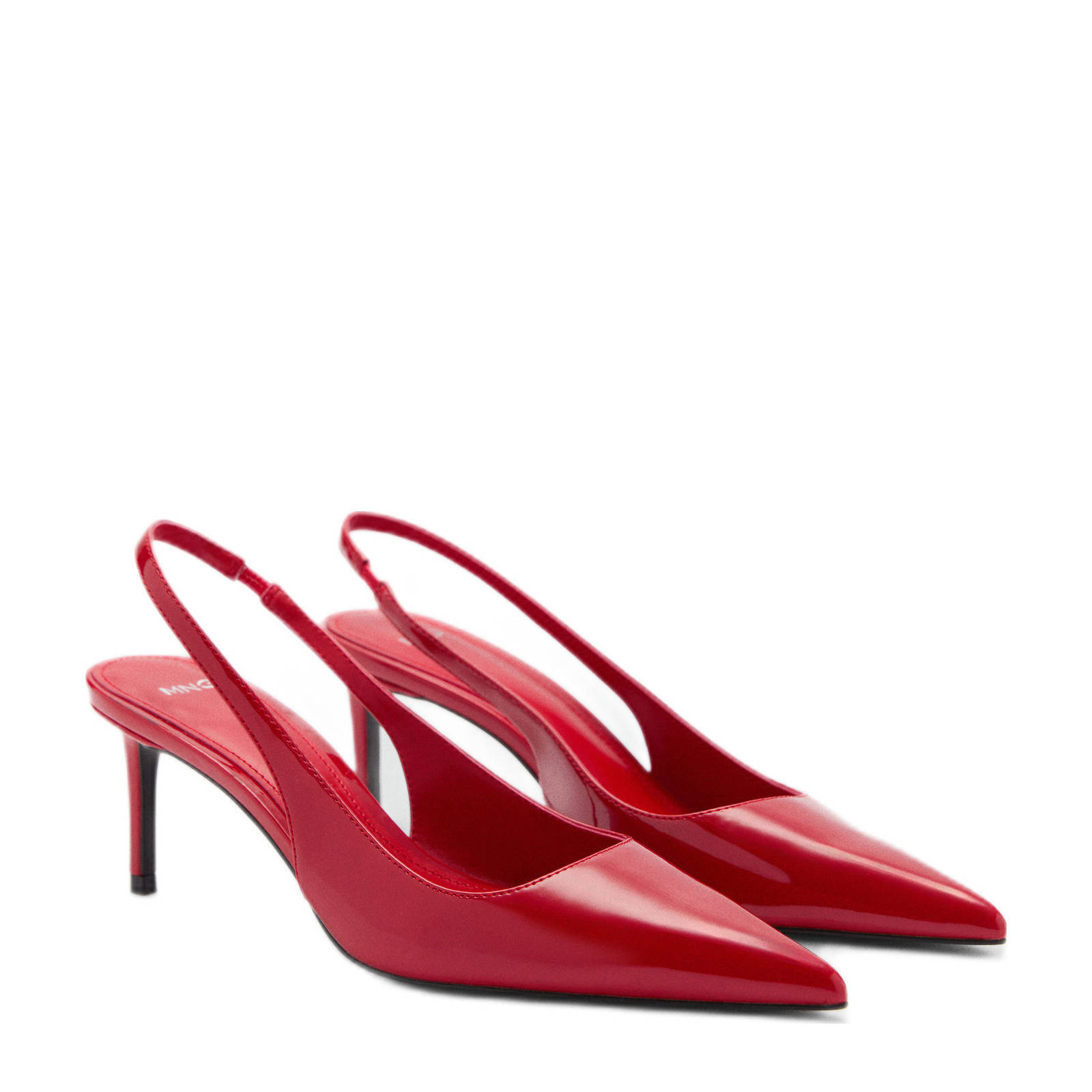 Mango slingback pumps rood