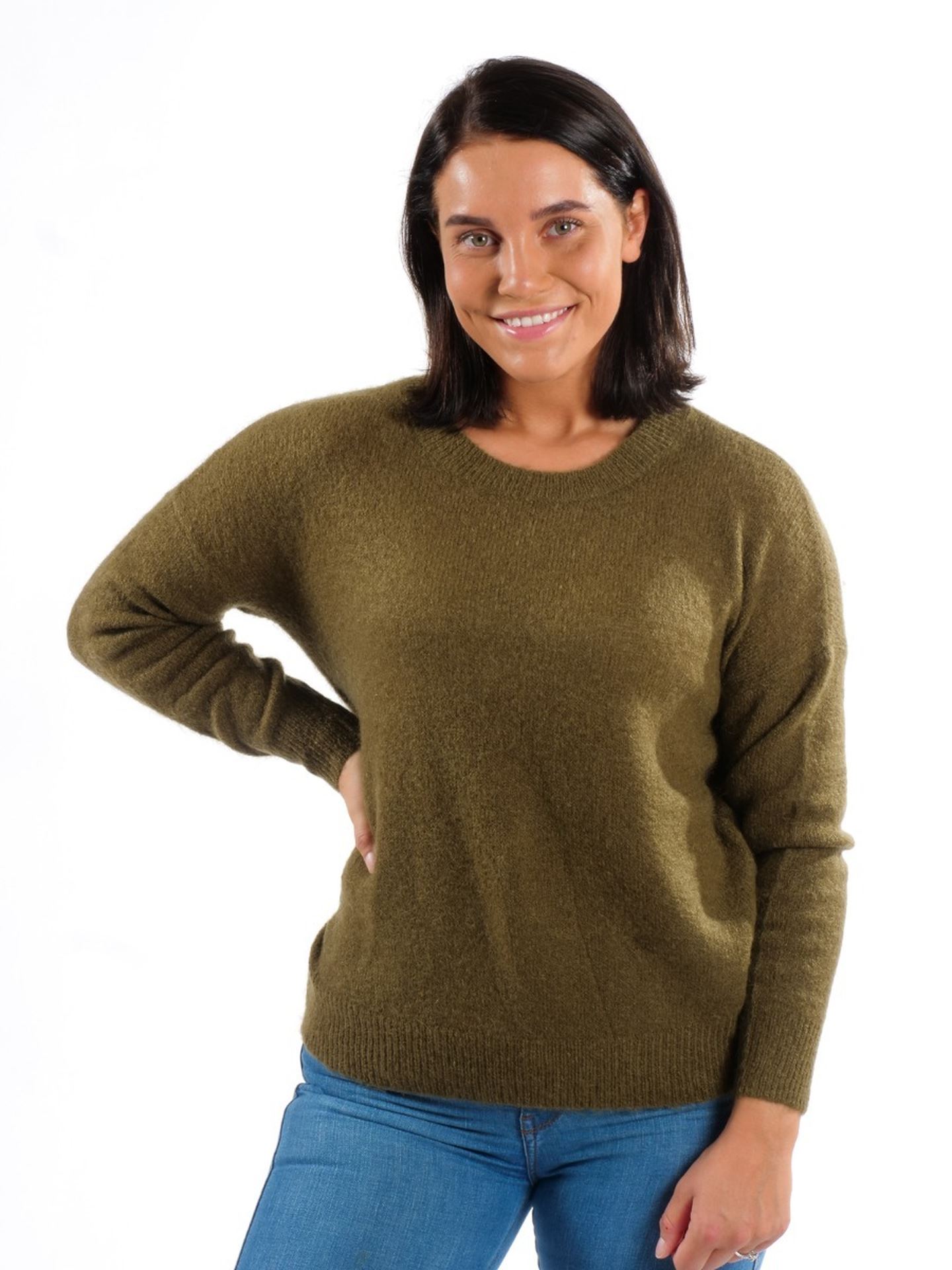 Femme Mohair O-Neck Pullover