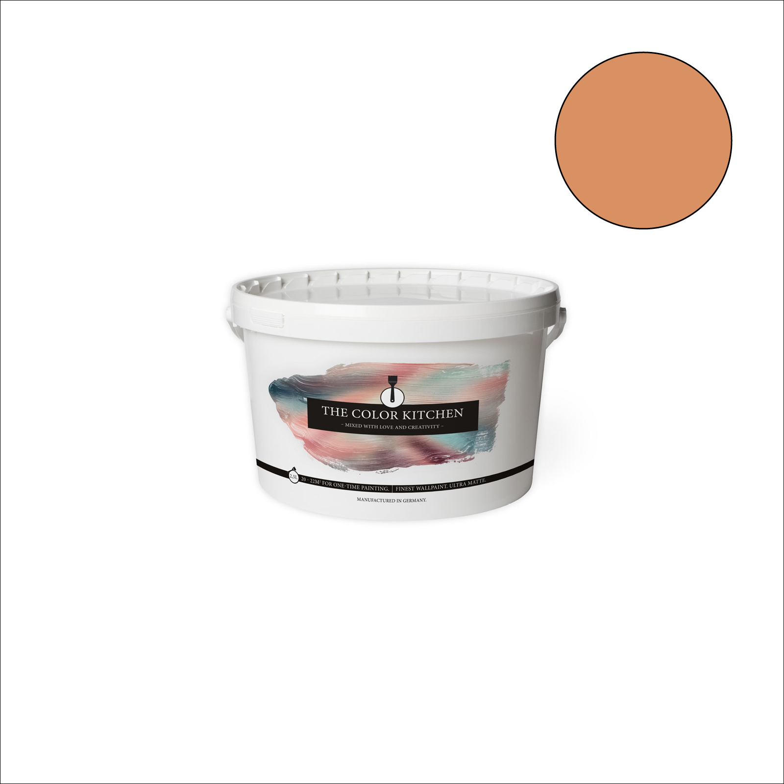 The Color Kitchen Wandfarbe Pretty Pumpkin - orange matt - 2,5 Liter