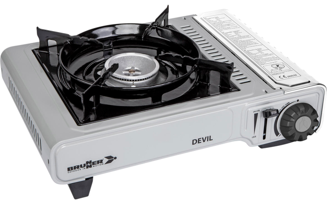 Brunner Devil Kartuschenkocher mit Piezozündung 2,2 kW