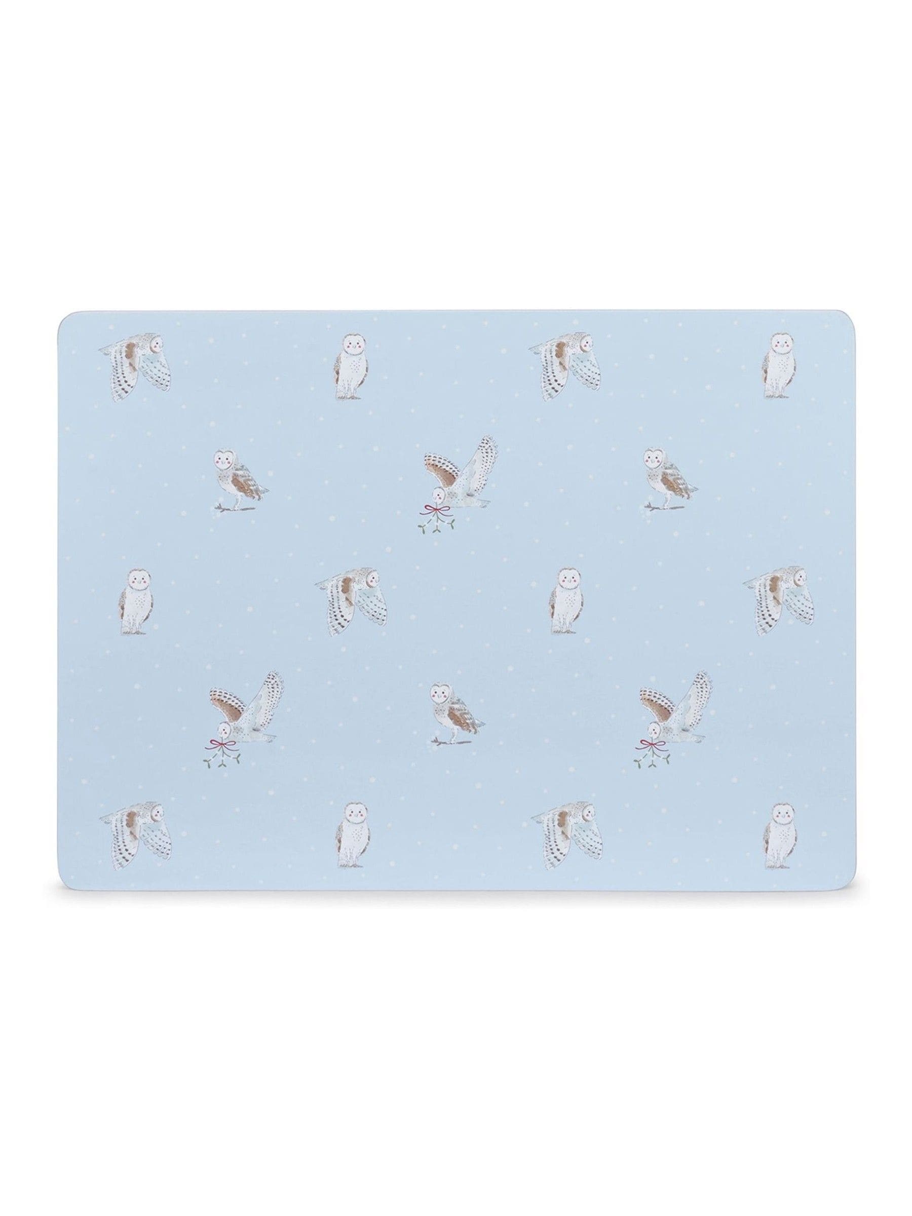 Sophie Allport Set of 2 Extra Large Snowy Owls Placemats